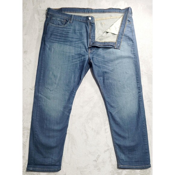 Levi's Other - Levi's 502 Jeans Mens 48x32 Blue Wash Tapered Zip Fly Stretch Denim Big & Tall